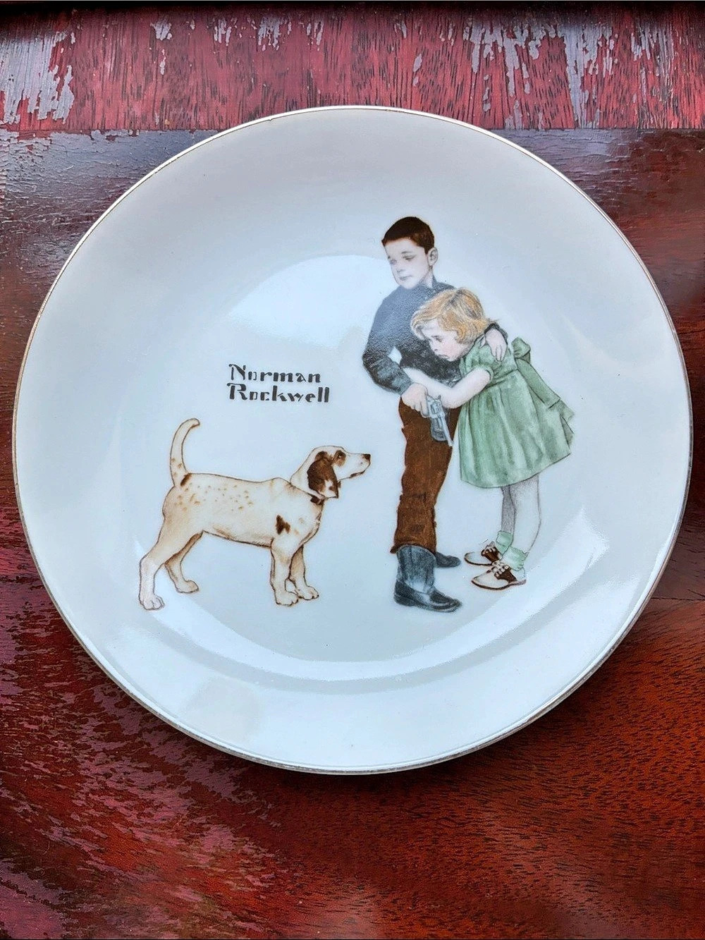 Norman Rockwell Big Brother Collectors Edition Limited Series Plate Collector